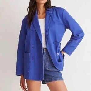 Madewell Crossover Chino Blazer Bluestone Size Large NWT